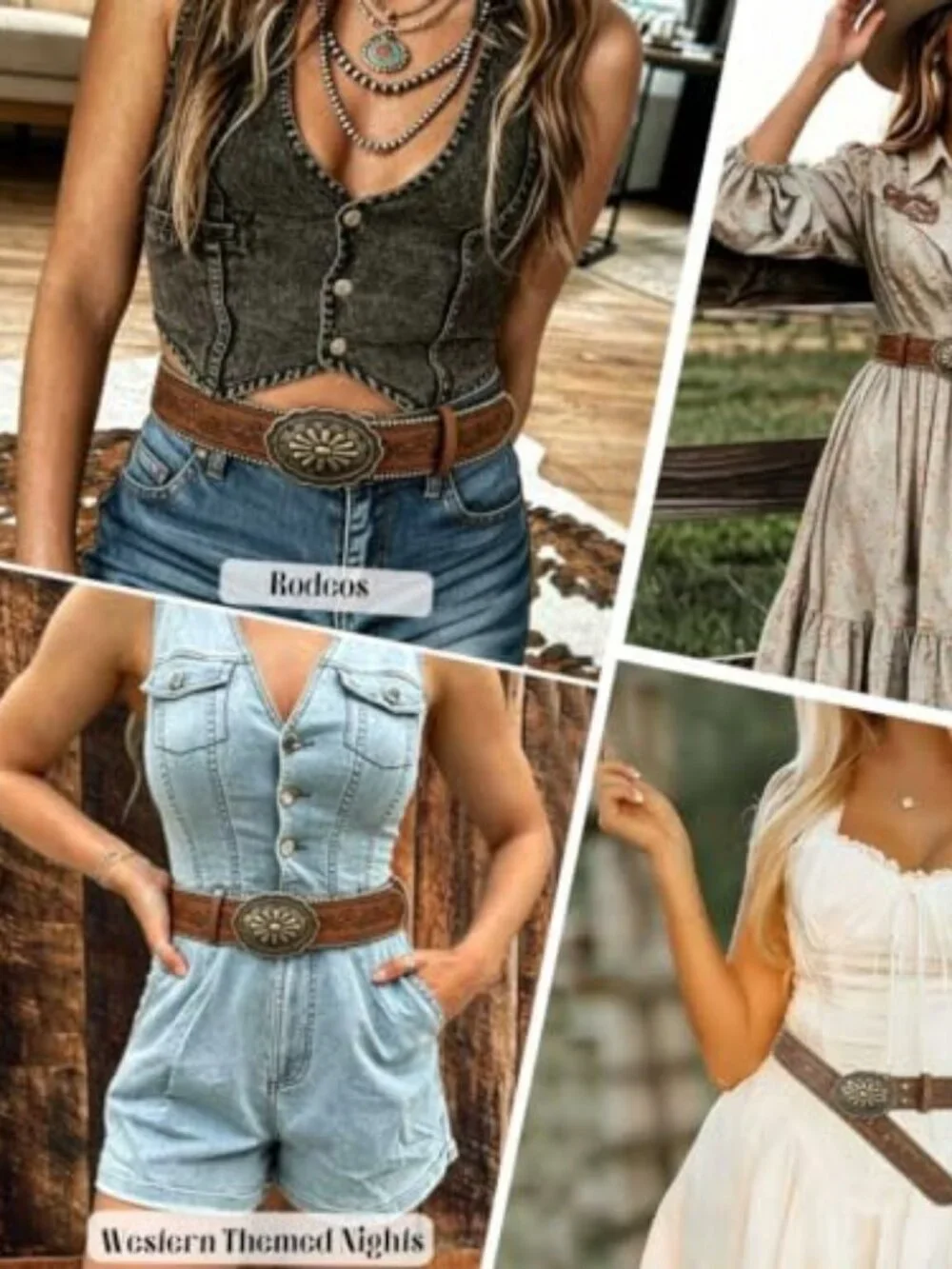 Women Western Belt with Heart Embossed Buckle Vintage Brown Belt for Jeans Pant